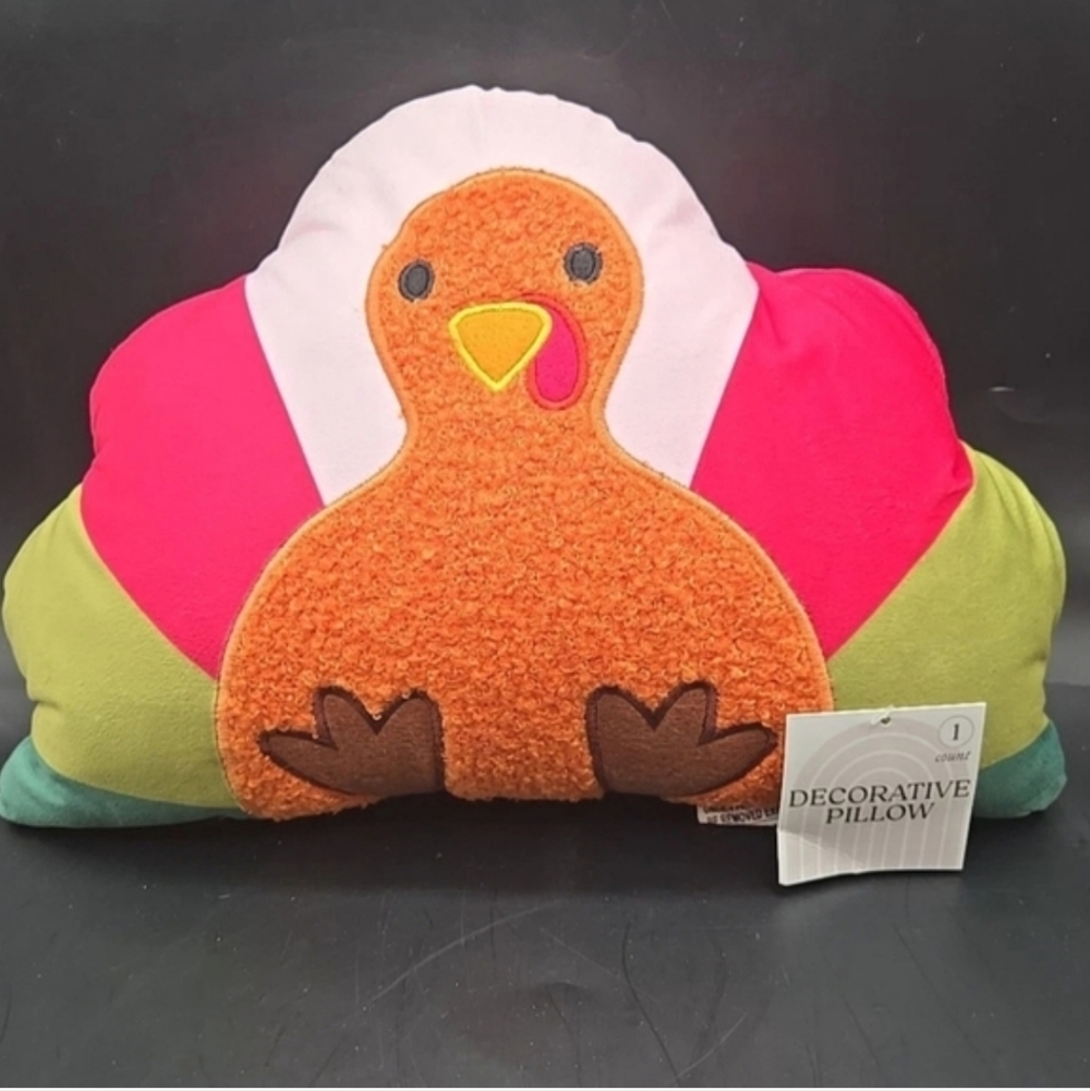 Bullseye TURKEY Decorative Pillow Target Bullseye Playground Thanksgiving